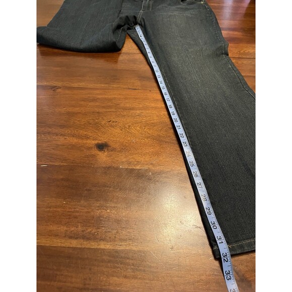 SALT WORKS MEDIUM RISE BOOT CUT RHINESTONE POCKET JEANS 20W BLUE - EUC - Picture 3 of 12